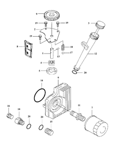 Fh721v-As15 Lubrication System Diagram and Parts List for M60-KW 53AB5DCX150-25-HP Cub Cadet Lawn Tractor